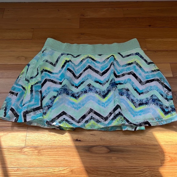 Other - Justice for kids size 12 never worn float skirt neon chevron design